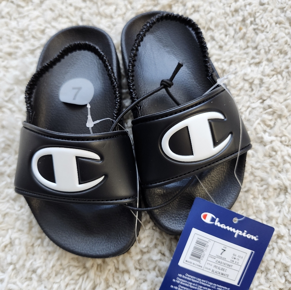 Champion Kid's Black Flipflops size 7